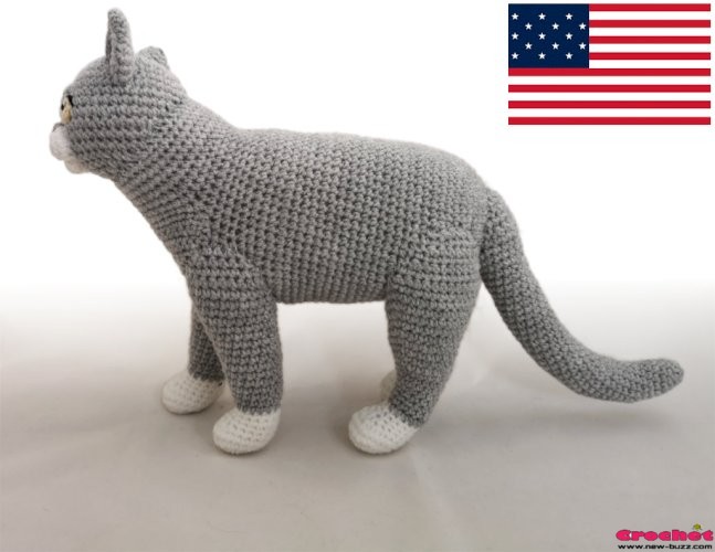 realistic cat - crochet pattern